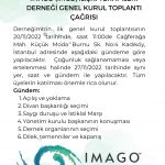 İMAGO (İMGE) İlişki Terapileri Derneği Genel Kurul Çağrısı